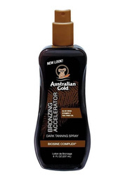 Australian Gold Bronzing Accelerator Dark Tanning Spray Gel with Bronzers, Spray Samoopalający, Przyspiesza Opalanie, 237ml