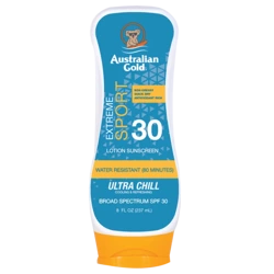 Australian Gold SPF 30 Lotion Sport Ultra Chill, Nietłusty, Szybkoschnący Balsam Chłodzący do Opalania, 237ml