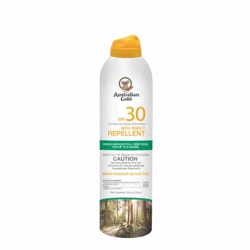 Australian Gold SPF30 Sunscreen With Insect Repellent, Spray z Filtrem UV, Odstraszający Owady, 159g