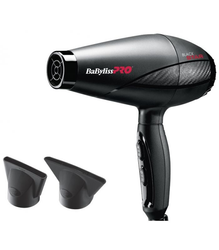 BaByliss PRO Black Star-Ionic, Suszarka do Włosów z Jonizacją 2200W, Waga 440g, BAB6250IE