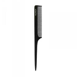 Balmain Tail Comb Black - Ręcznie Wykonany, Trwały Grzebień do Stylizacji z Bardzo Drobnymi Zębami, Czarny