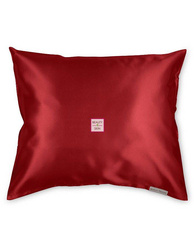 Beauty Pillow Red Poszewka z Jedwabiu na Poduszkę, Czerwona, Zapobiega Splątaniu i Puszeniu się Włosów, 60x70cm