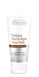 Bielenda Professional Purifying Mud & Algae Face Mask Oczyszczająca Maseczka Błotno-Algowa do Twarzy 150g