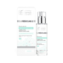 Bielenda Professional SupremeLab Nocne Serum Naprawczo – Regenerujące z DMAE, N-AG, Bifida Ferment Lysate, 30ml