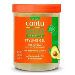 Cantu Avocado Styling Gel, Nawilżający Żel do Stylizacji Włosów Kręconych, 524ml