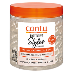 Cantu Protective Style Braiding & Twisting Gel, Nawilżający Żel do Stylizacji Warkoczy i Włosów Kręconych, 227g