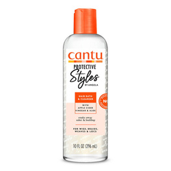 Cantu Protective Style Hair Bath & Cleanser, Szampon Oczyszczający i Odżywiający Włosy Naturalne i Przedłużane, 296ml