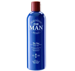 Chi Man The One - 3-In-1 Shampoo, Conditioner And Body Wash, Szampon, Odżywka i Żel Pod Prysznic, 355ml