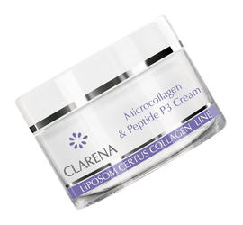 Clarena Microcollagen & Peptide P3 Cream, Krem Mikrokolagenowo-Peptydowy o Działaniu Przeciwstarzeniowym 50ml