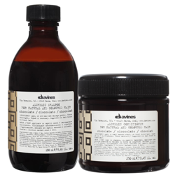 Davines Alchemic Chocolate Szampon, Odżywka Podkreślająca Kolor Włosów Brązowych, 280ml, 250ml