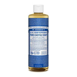 Dr. Bronner's 18-in-1 Liquid Soap Peppermint Organiczne Mydło do Ciała, Mięta Pieprzowa 475ml