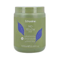 Echosline No Yellow VEG Mask, Odżywiająca Maska Neutralizuje Żółte Tony, 1000ml