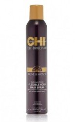 Farouk Chi Deep Brilliance Olive & Monoi Hair Spray Lakier do Włosów Elastycznie Utrwalający 284g