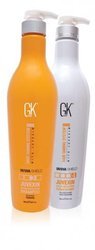 Global Keratin Gkhair Shampoo Conditioner Color Shield Zestaw Szampon i Odżywka Chroniąca Kolor z Keratyną Bez Sls 2x 650ml