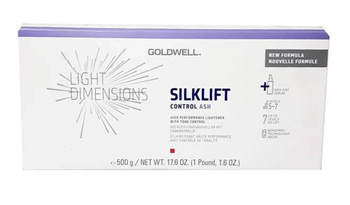 Goldwell Light Dimensions Silklift Control Ash Rozjaśniacz z Bondem do 7 Tonów Super Wydajny z Kontrolą Tonowania 500g