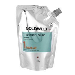 Goldwell Structure + Straight Shine, Trwała Prostująca, Agent 1, Regular 1, Krem Zmiękczający dla Włosów Normalnych lub Cienkich Naturalnych 400g