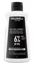 Goldwell System Lotion Developer Woda Utleniona w Kremie Topchic, Oxycur 1000ml - 6%