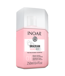 INOAR Brazilian Nano Protein Keratin Shampoo 01 Szampon Głęboko Oczyszczający Przed Zabiegami 250ml