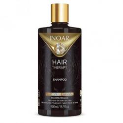 INOAR Hair Therapy Shampoo, Szampon Naprawia i Wzmacnia Włókno Włosa, Głęboko Nawilża Włosy, 500ml