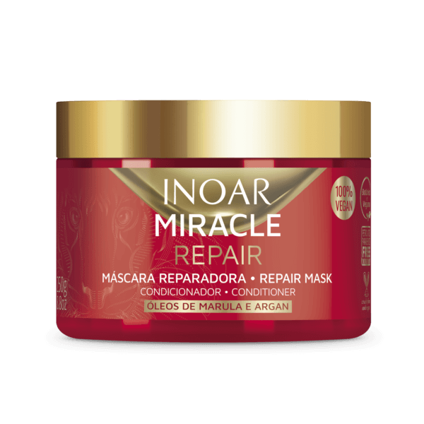 INOAR Miracle Repair Mask, Maska Silnie Regenerująca Włosy, 250ml