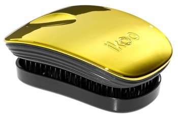 Ikoo Metallic Collection Pocket Black Soleil Brush Szczotka Ułatwiająca Rozczesywanie Włosów Zamykana