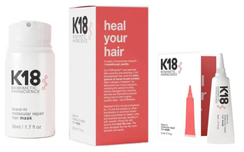 K18 Leave-in Molecular Repair Hair Mask Profesjonalna Molekularna Maska do Włosów Bez Spłukiwania Zestaw 50ml + 5ml