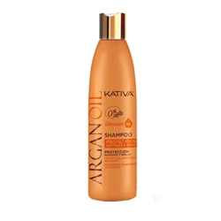 Kativa Argan Oil Shampoo, Szampon z Olejkiem Arganowym i Peptydami do Włosów Zniszczonych po Zabiegu Keratynowym, 355ml