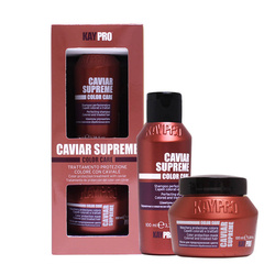 KayPro Caviar Supreme, Zestaw Szampon + Maska z Kawiorem do Włosów Zniszczonych, 2x 100ml