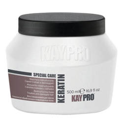 Kaypro Keratin Mask, Regenerująca Maska Keratynowa do Włosów Zniszczonych, 500ml