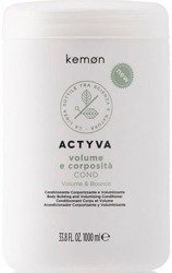 Kemon Actyva Volume E Corposita Odżywka Nadająca Grubość i Zwiększająca Objętość Fryzury 1000ml