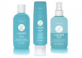 Kemon Liding Nourish Mask Shampoo Spray Zestaw Prezentowy Nawilżający Włosy Kruche Suche Puszące się 2x200ml 250ml