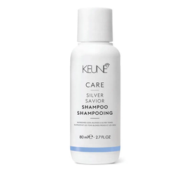 Keune Care Silver Savior Shampoo - Szampon Chroniący Kolor, Neutralizuje Żółte Refleksy, 80ml