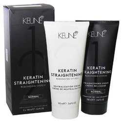 Keune Keratin Straightening Rebonding System Normal Zestaw do Prostowania Keratynowego Normalny 2x 100ml