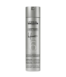 L'Oreal Infinium Pure Extra Strong Force 4 Bezzapachowy Lakier Bardzo Mocno Utrwalający Bez Osadu, Skompresowany, 300ml = 500ml