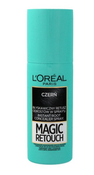 L'Oreal Magic Retouch Black, Spray Tuszujący Odrosty 75ml - czarny