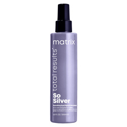 Matrix Total Results So Silver Toning Leave in Spray, Odżywka Tonująca, Niweluje Żółte Refleksy na Włosach, 200ml