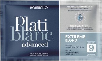 Montibello Platiblanc Advanced Extreme Blond - Bezpyłowy Rozjaśniacz Do 9 Tonów, 30g