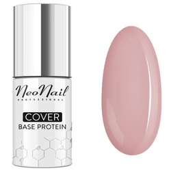 NeoNail Cover Base Protein Baza Budująca Lakier Hybrydowy Różne Kolory 7.2ml - 7034 - Natural Nude