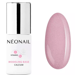 NeoNail Modeling Base Calcium - Baza Hybrydowa, Luminous Pink 8623