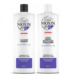 Nioxin Zestaw Leczniczy Przeciw Wypadaniu System 6 Szampon 1000ml Odżywka 1000ml 