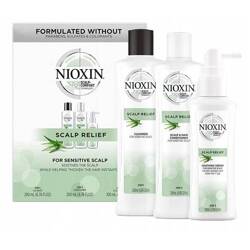 Nioxin Zestaw Scalp Relief Łagodzący Wrażliwą, Suchą i Swędzącą Skórę Głowy Szampon 200ml Odżywka 200ml Kuracja 100ml