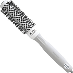 Olivia Garden Expert Blowout Shine White&Grey Brush, Ceramiczna Szczotka z Jonizacją do Modelowania Włosów, 25mm