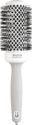 Olivia Garden Expert Blowout Shine White&Grey Brush, Ceramiczna Szczotka z Jonizacją do Modelowania Włosów, 45mm