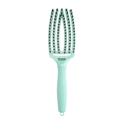 Olivia Garden Finger Brush Combo Medium, Szczotka do Rozczesywania Włosów i Masażu, Włosie Dzika, Arctic Teal