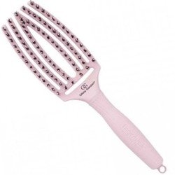 Olivia Garden Finger Brush Combo Medium Szczotka do Rozczesywania Włosów i Masażu Włosie Dzika Pastel Pink