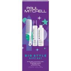 PAUL MITCHELL Big Style Gift Set, Zestaw, Extra-Body Sculpting Foam 200ml + Extra-Body Boost + Detangler Comb