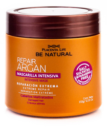 Placenta Life Repair Argan Mask, Maska Regenerująca i Nawilżająca do Włosów, 350g