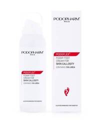 Podopharm Podoflex Foamy Foot Cream SKIN 15% UREA, Krem do Stóp w Piance na Zrogowacenia, 125ml