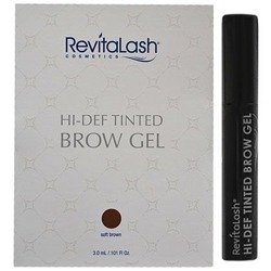 Revitalash Hi-Def Tinted Brow Gel Soft Brown Wielozadaniowy Stylizująco-Koloryzujący Żel do Brwi Jasny brązowy 3ml