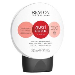 Revlon Nutri Color Creme - Maska koloryzująca do włosów farbowanych, 240ml - czerwień - 600